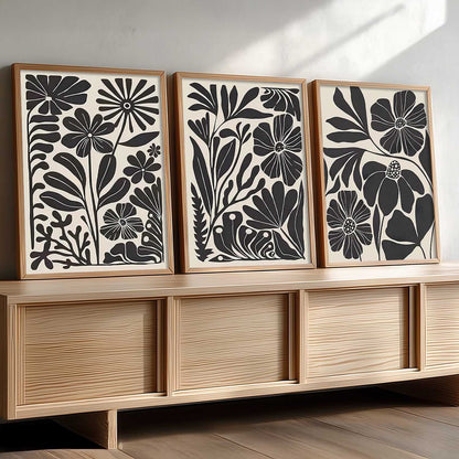 Abstract Botanical Wall Art Paintings for Living Room Bedroom