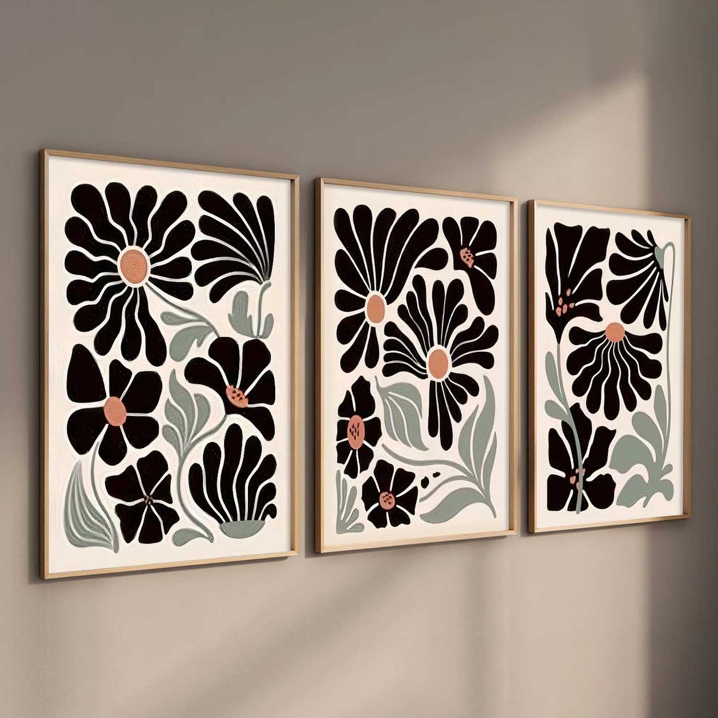 Abstract Botanical Wall Art Paintings for Living Room Bedroom