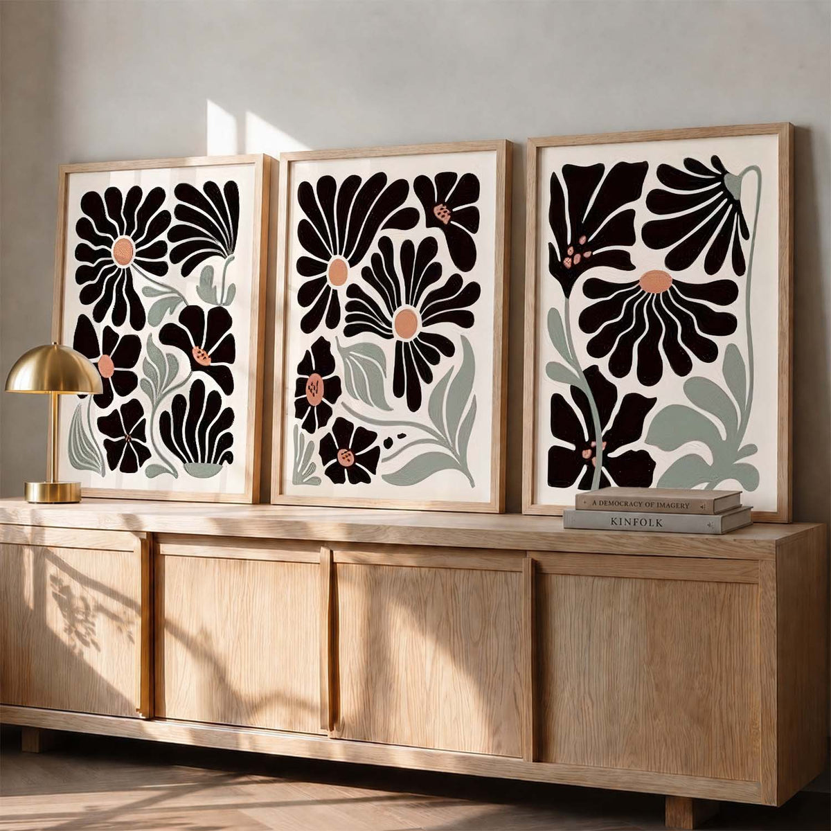Botanical Framed Wall Art Prints | Set of 3 | Home Decor