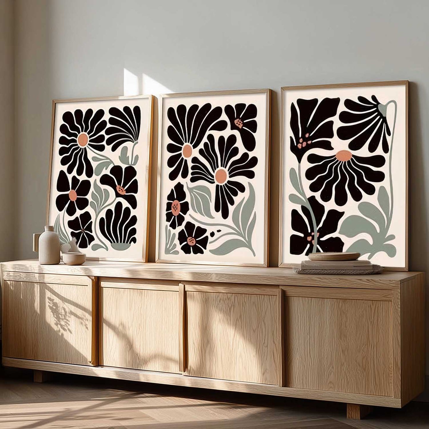 Abstract Botanical Wall Art Paintings for Living Room Bedroom