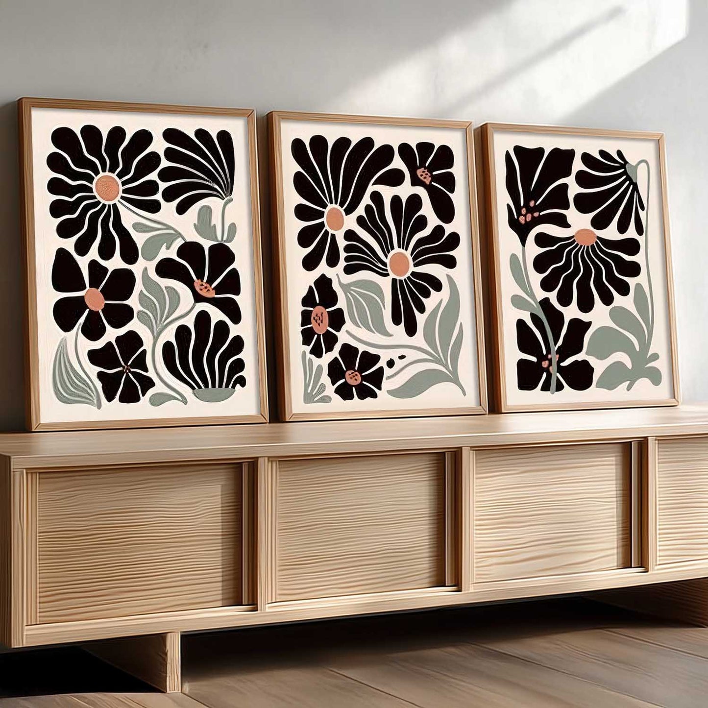 Abstract Botanical Wall Art Paintings for Living Room Bedroom