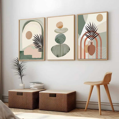 Boho Wall Art Paintings for Living Room Bedroom