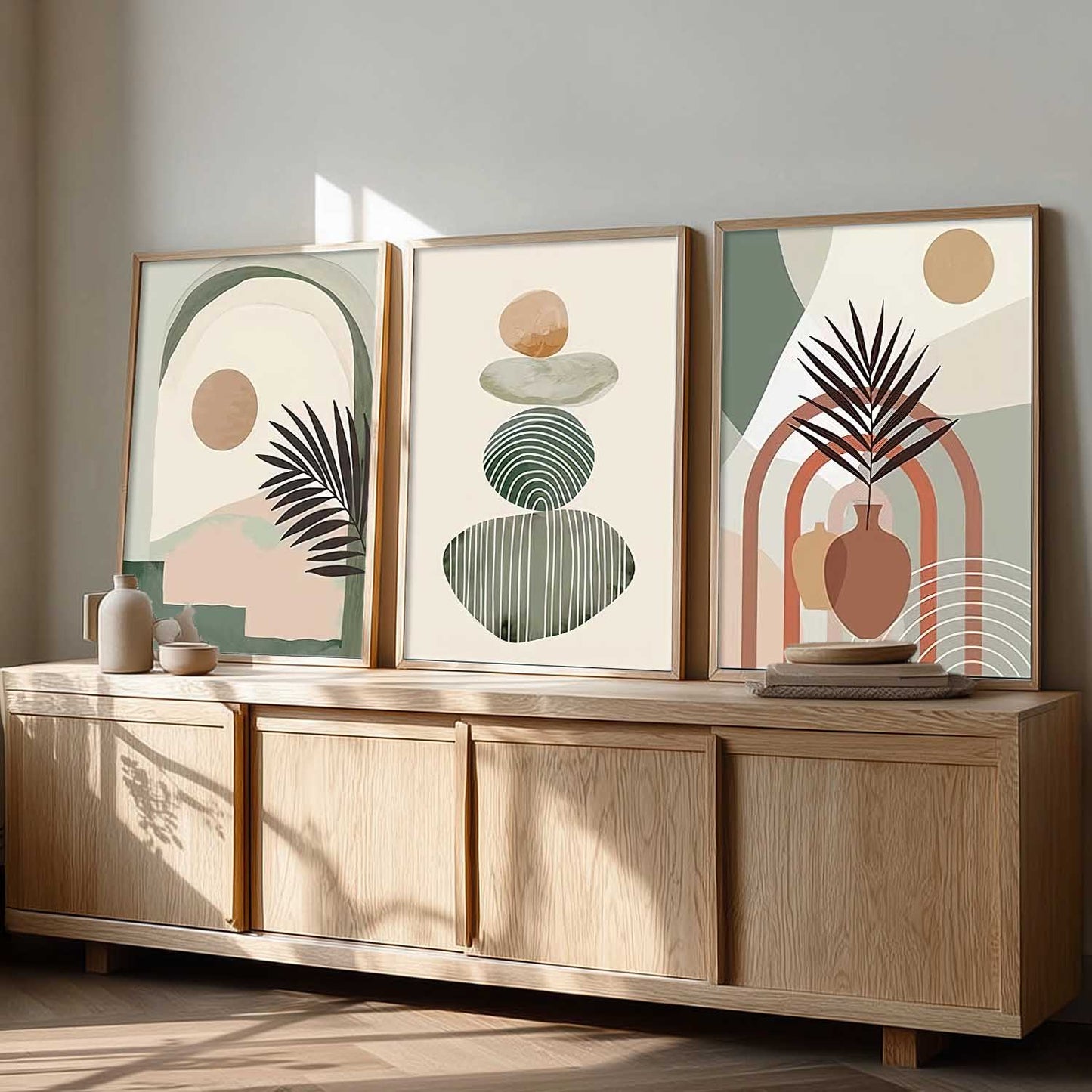 Boho Wall Art Paintings for Living Room Bedroom