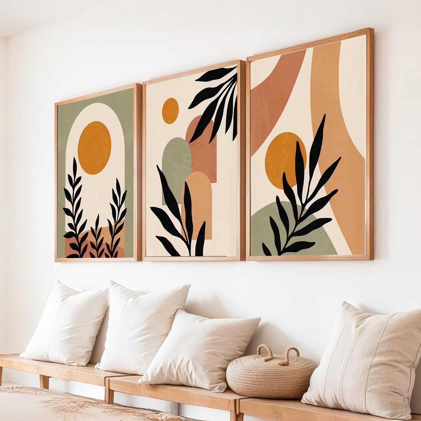 Boho Wall Art Paintings for Living Room Bedroom