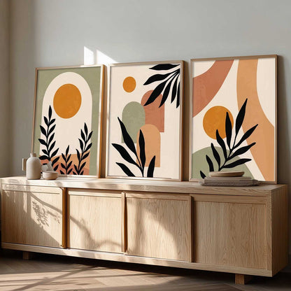 Boho Wall Art Paintings for Living Room Bedroom