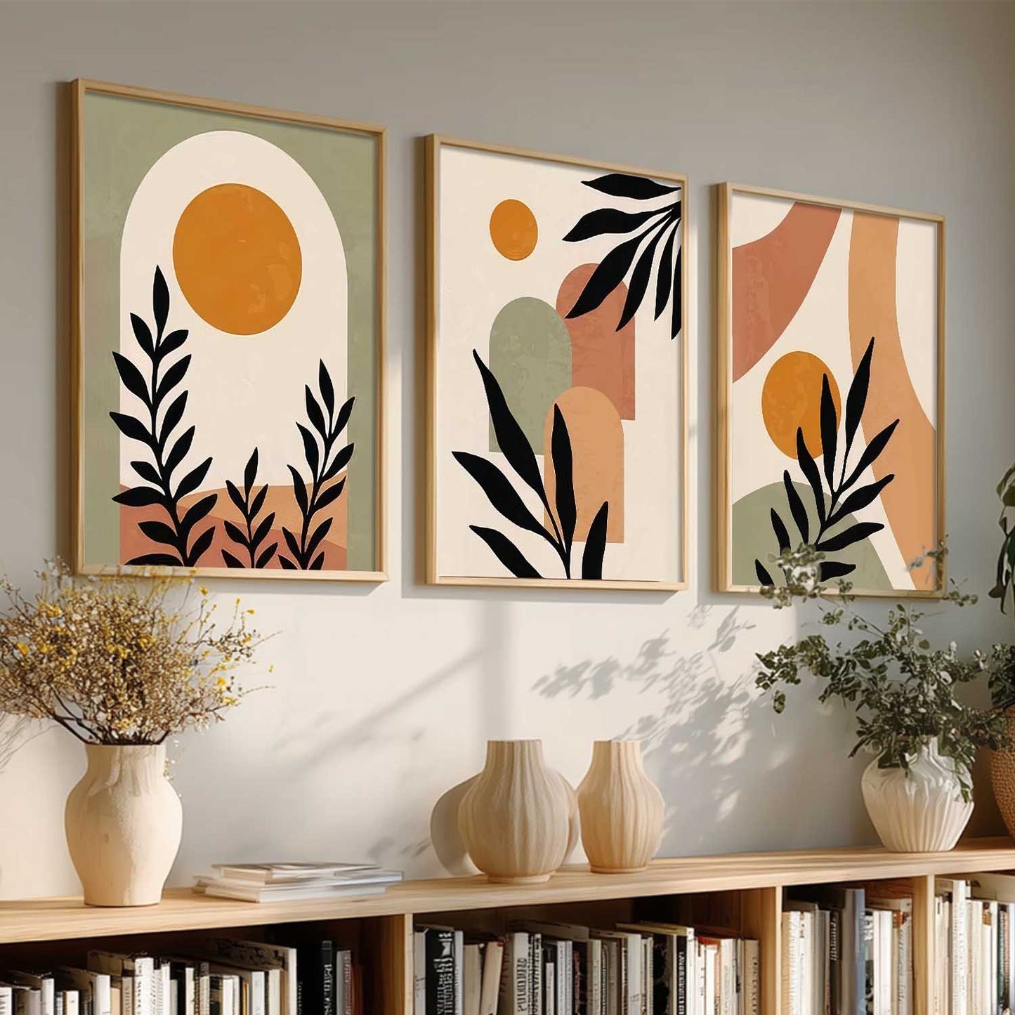 Boho Wall Art Paintings for Living Room Bedroom