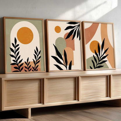 Boho Wall Art Paintings for Living Room Bedroom