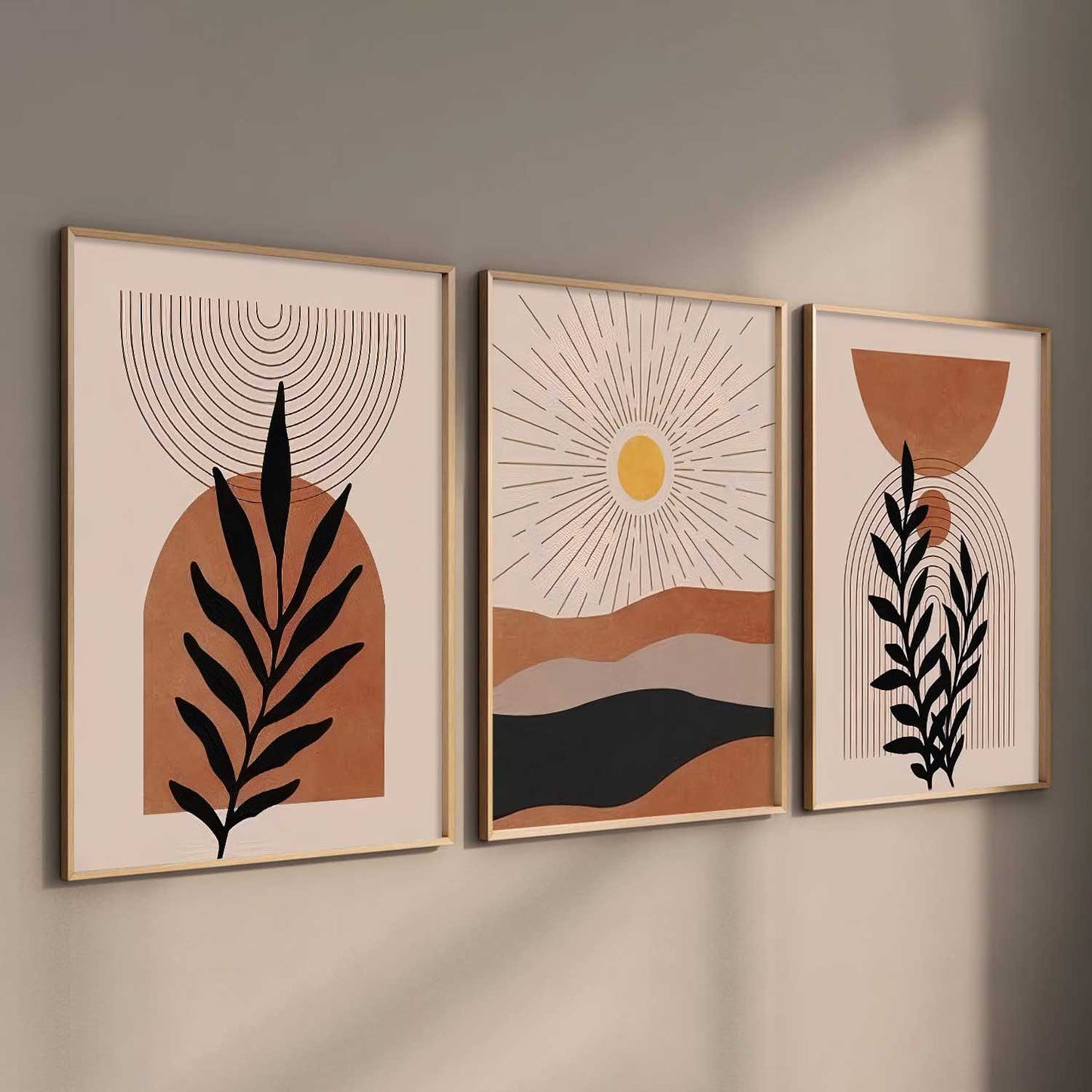 Boho Wall Art Paintings for Living Room Bedroom