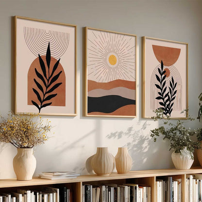 Boho Wall Art Paintings for Living Room Bedroom