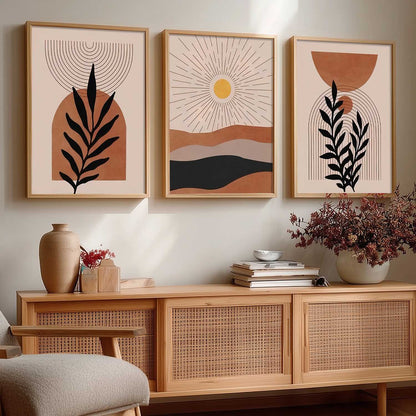 Boho Wall Art Paintings for Living Room Bedroom