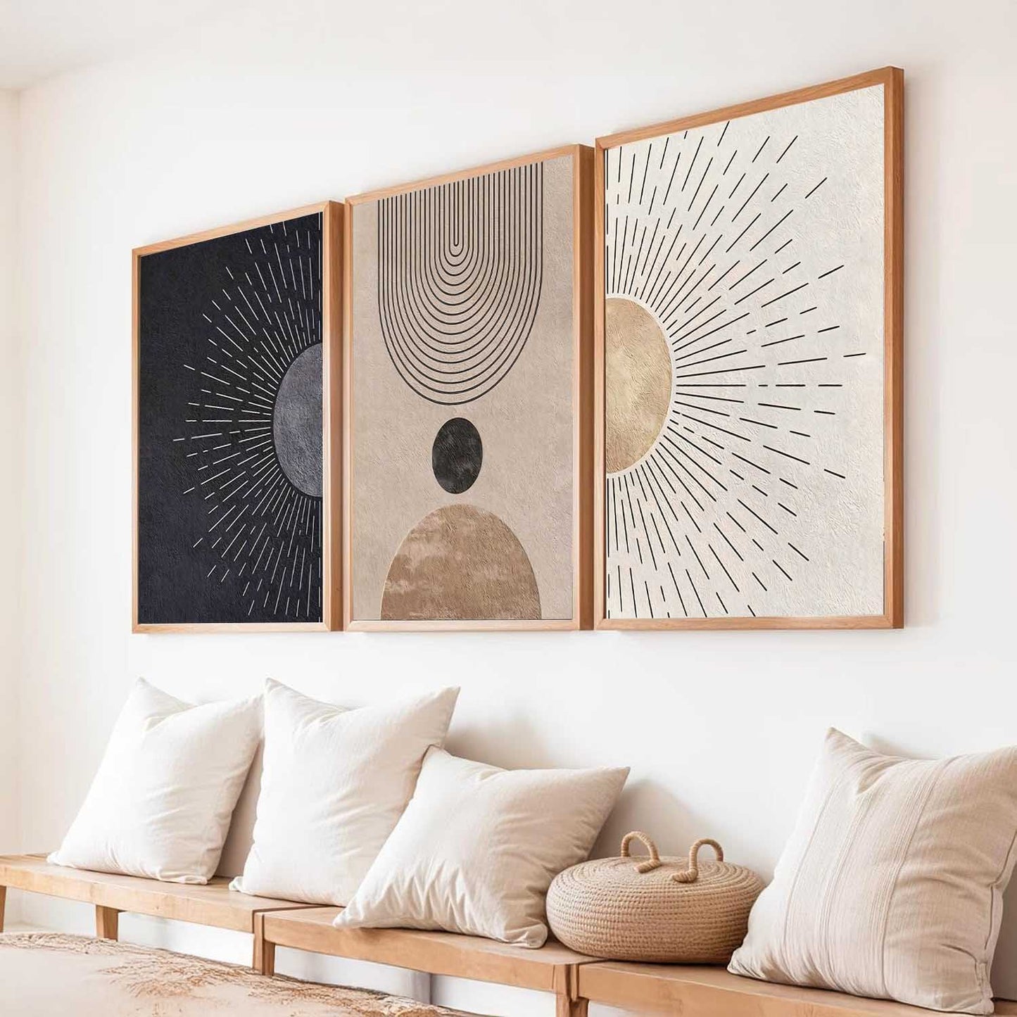 Boho Wall Art Paintings for Living Room Bedroom