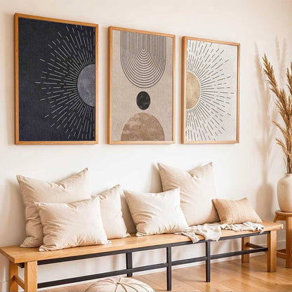 Boho Wall Art Paintings for Living Room Bedroom