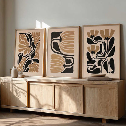 Abstract Floral Wall Art Paintings for Living Room Bedroom