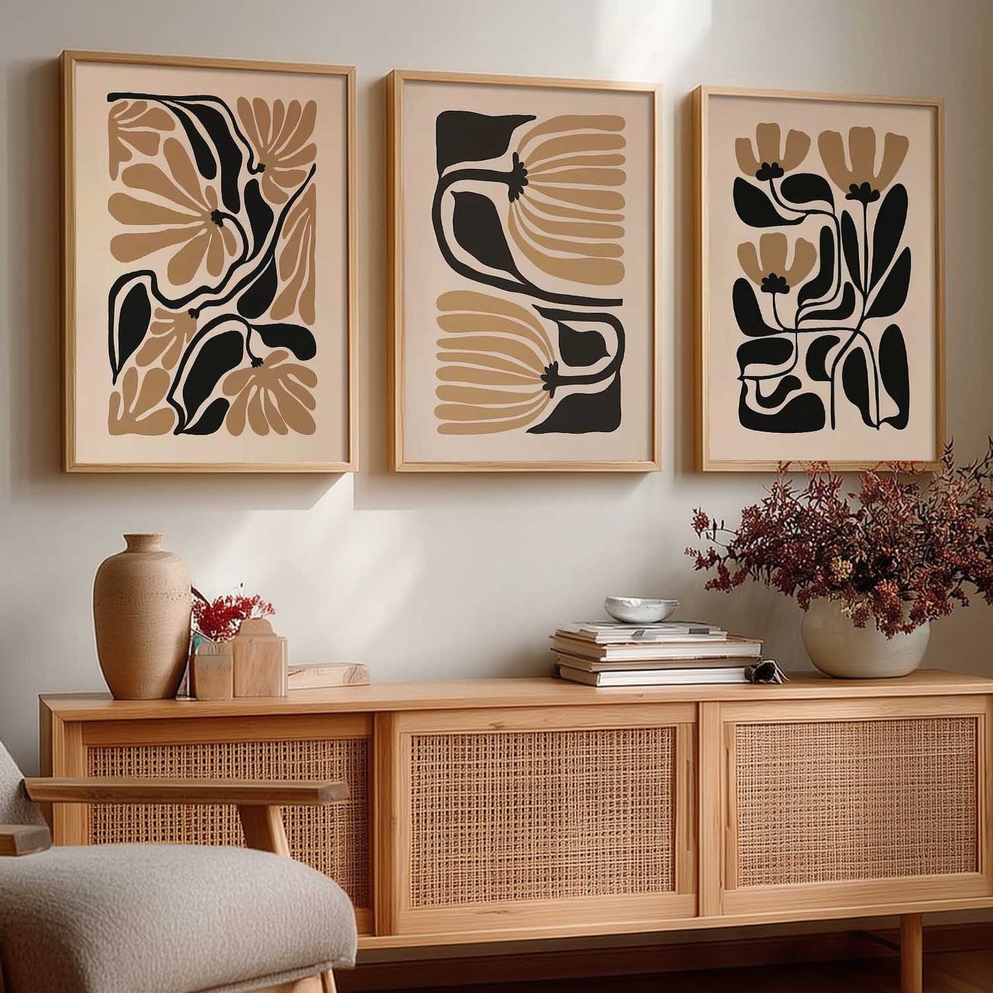 Abstract Floral Wall Art Paintings for Living Room Bedroom