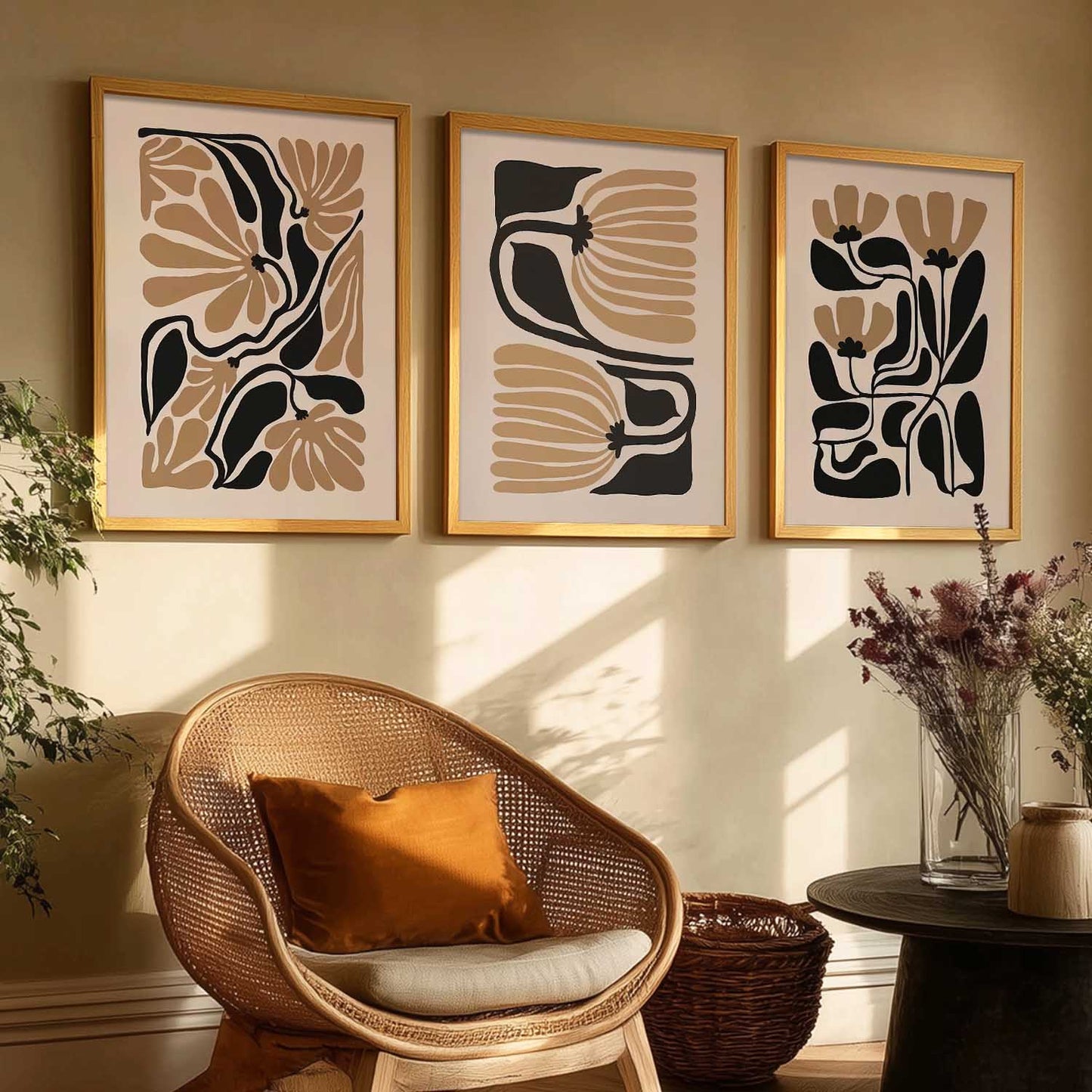 Abstract Floral Wall Art Paintings for Living Room Bedroom