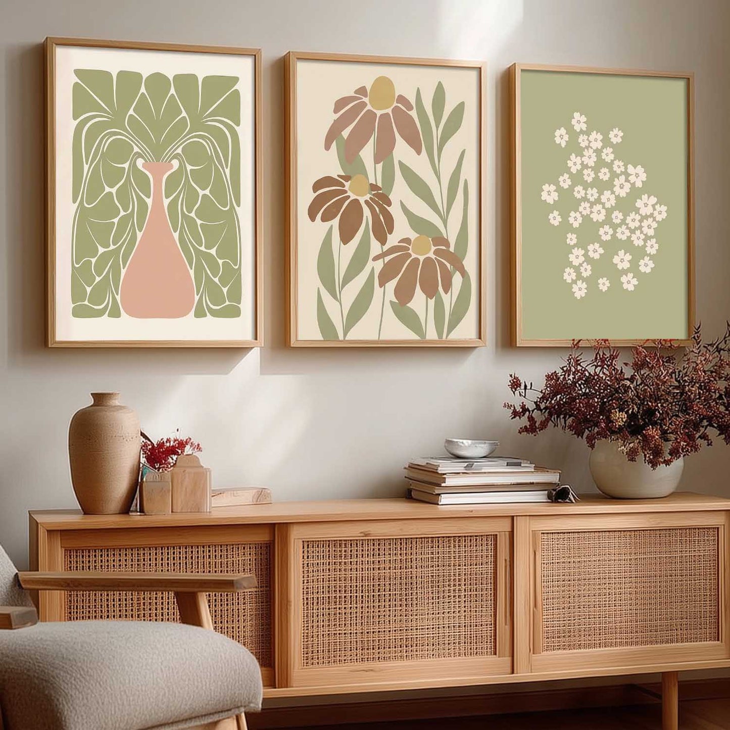 Botanical Wall Art Paintings for Living Room Bedroom