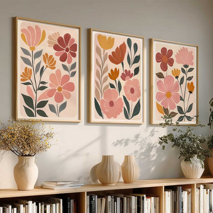 Abstract Botanical Wall Art Paintings for Living Room Bedroom