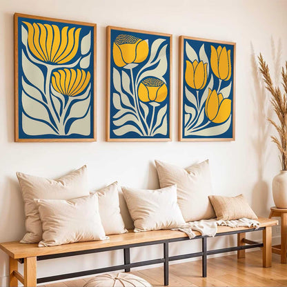 Botanical  Wall Art Paintings for Living Room Bedroom