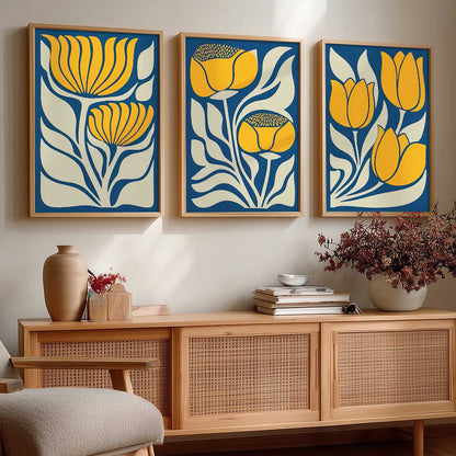 Botanical  Wall Art Paintings for Living Room Bedroom