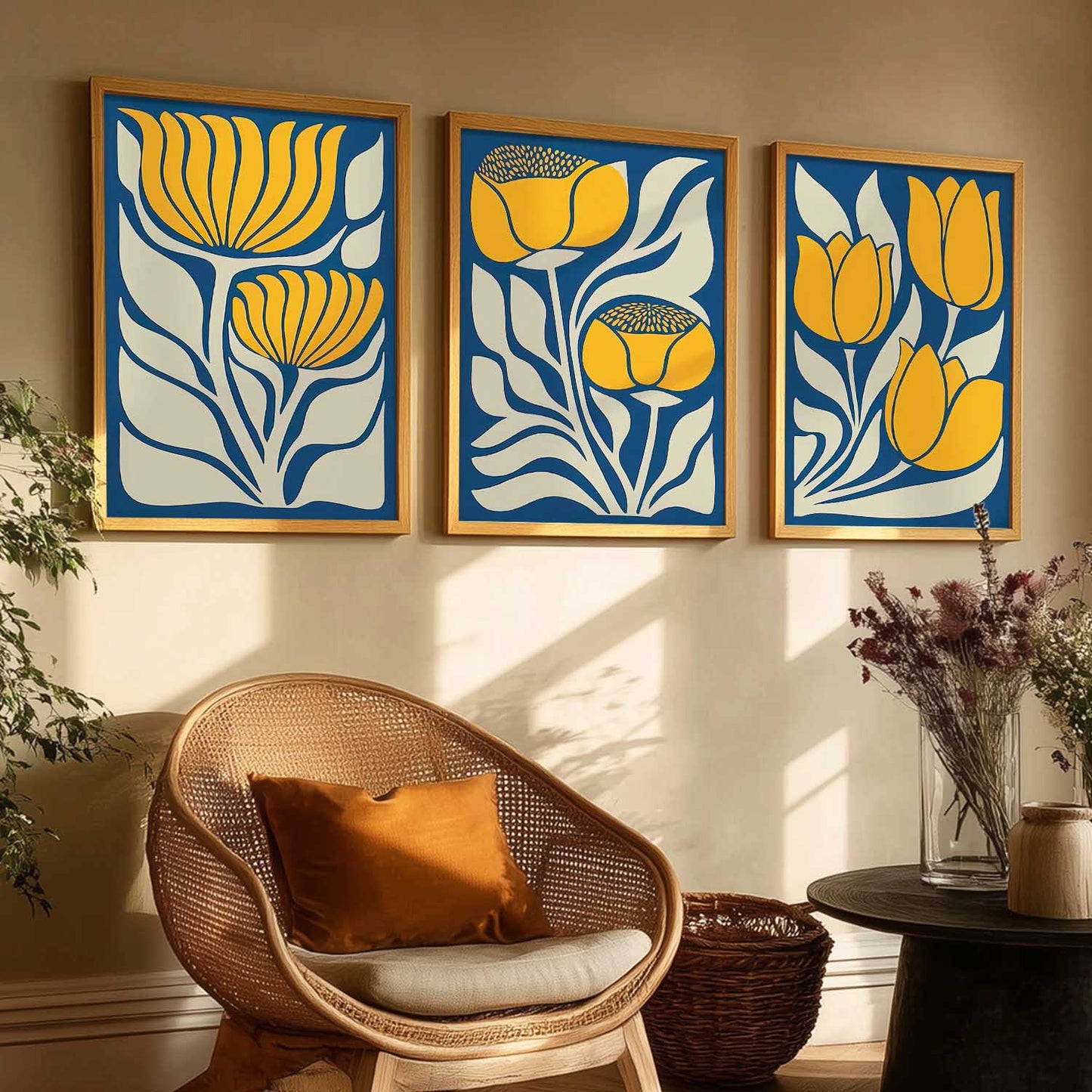 Botanical  Wall Art Paintings for Living Room Bedroom