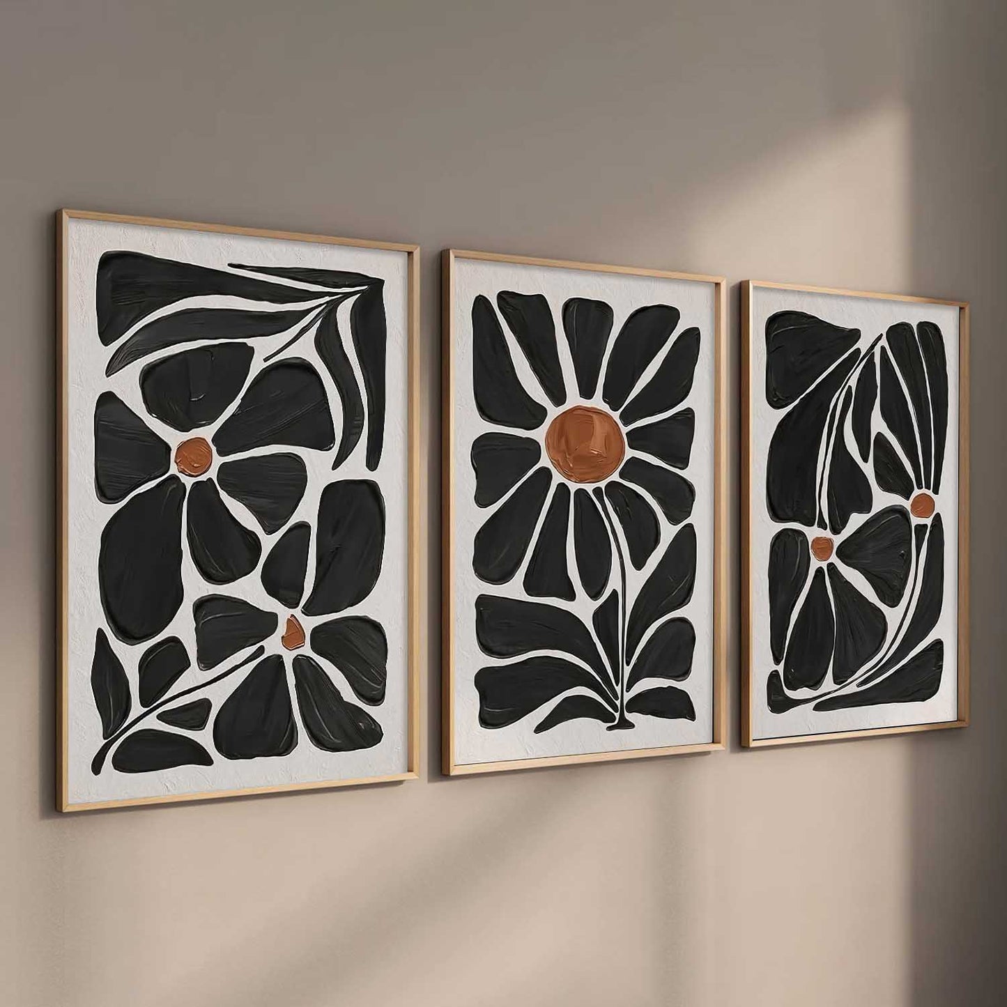 Abstract Botanical  Wall Art Paintings for Living Room Bedroom