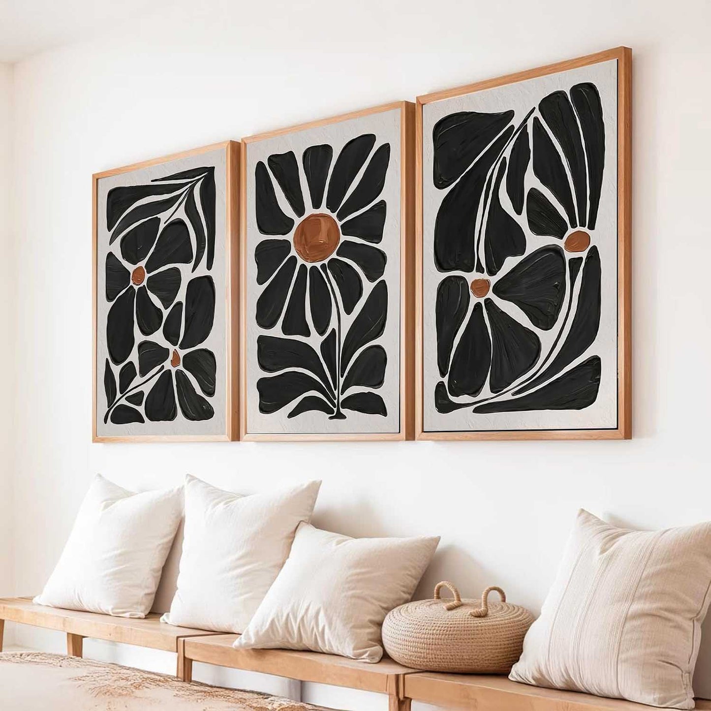 Abstract Botanical  Wall Art Paintings for Living Room Bedroom