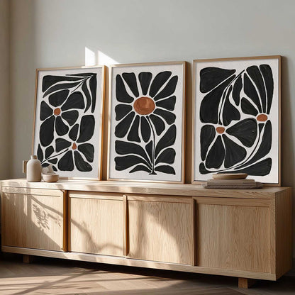 Abstract Botanical  Wall Art Paintings for Living Room Bedroom