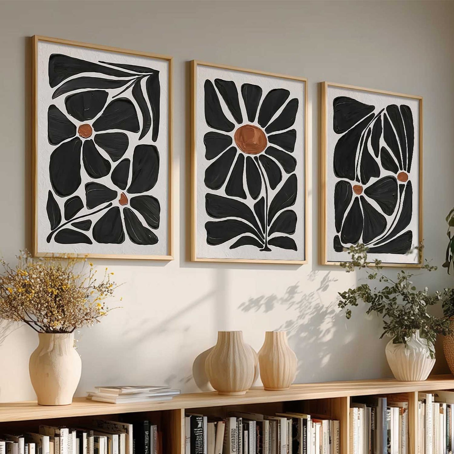 Abstract Botanical  Wall Art Paintings for Living Room Bedroom