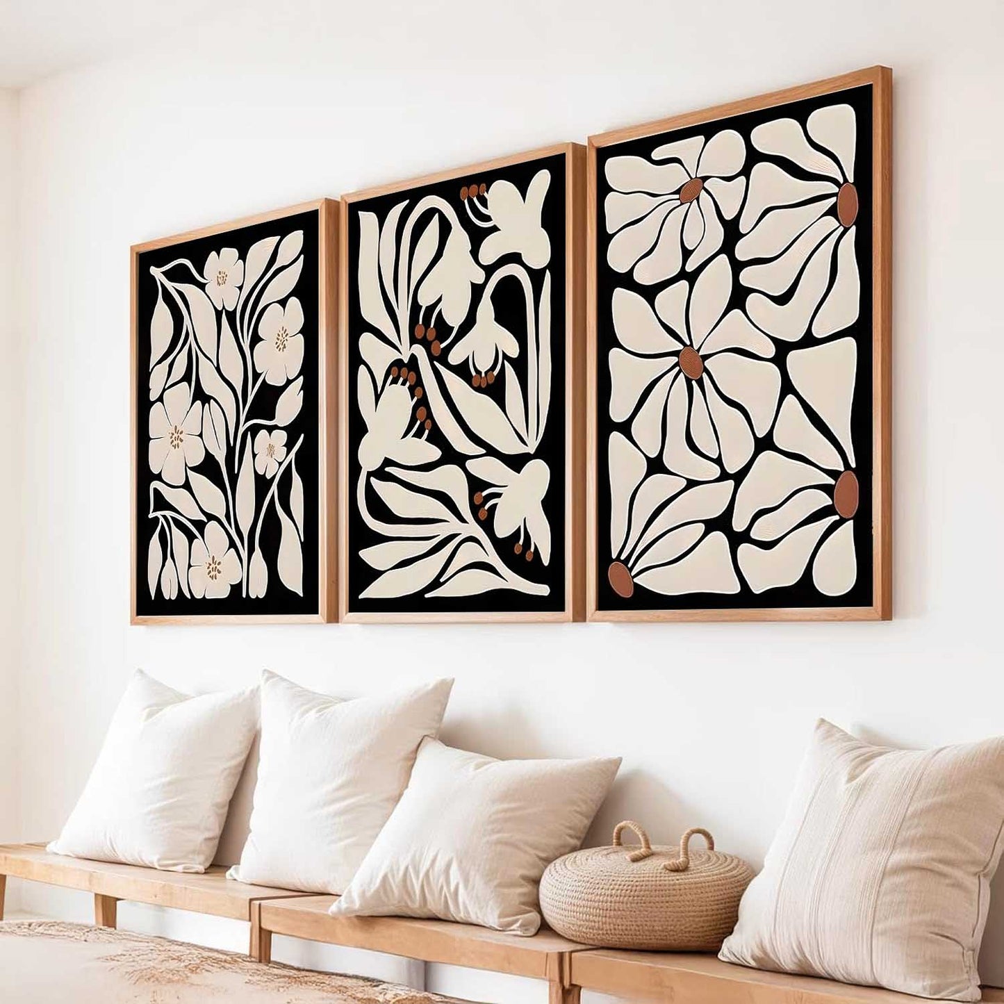 Boho Wall Art Paintings for Living Room Bedroom