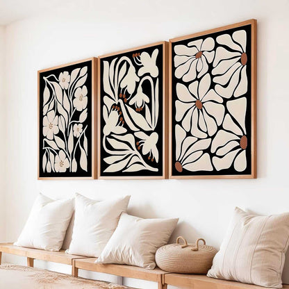 Boho Wall Art Paintings for Living Room Bedroom