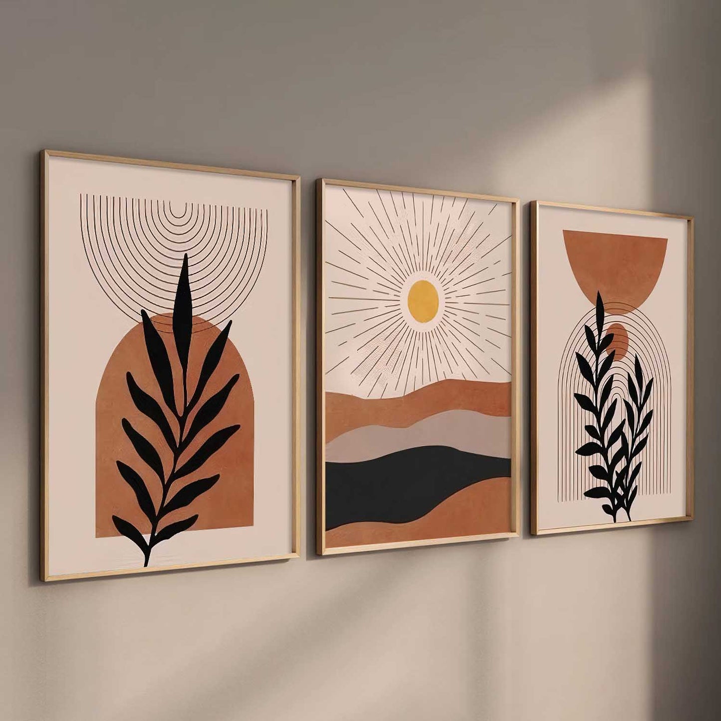 Boho Wall Art Paintings for Living Room Bedroom