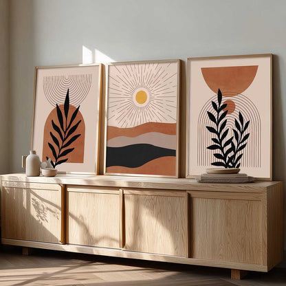 Boho Wall Art Paintings for Living Room Bedroom