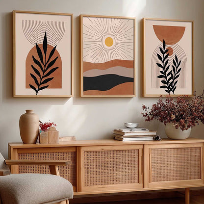 Boho Wall Art Paintings for Living Room Bedroom