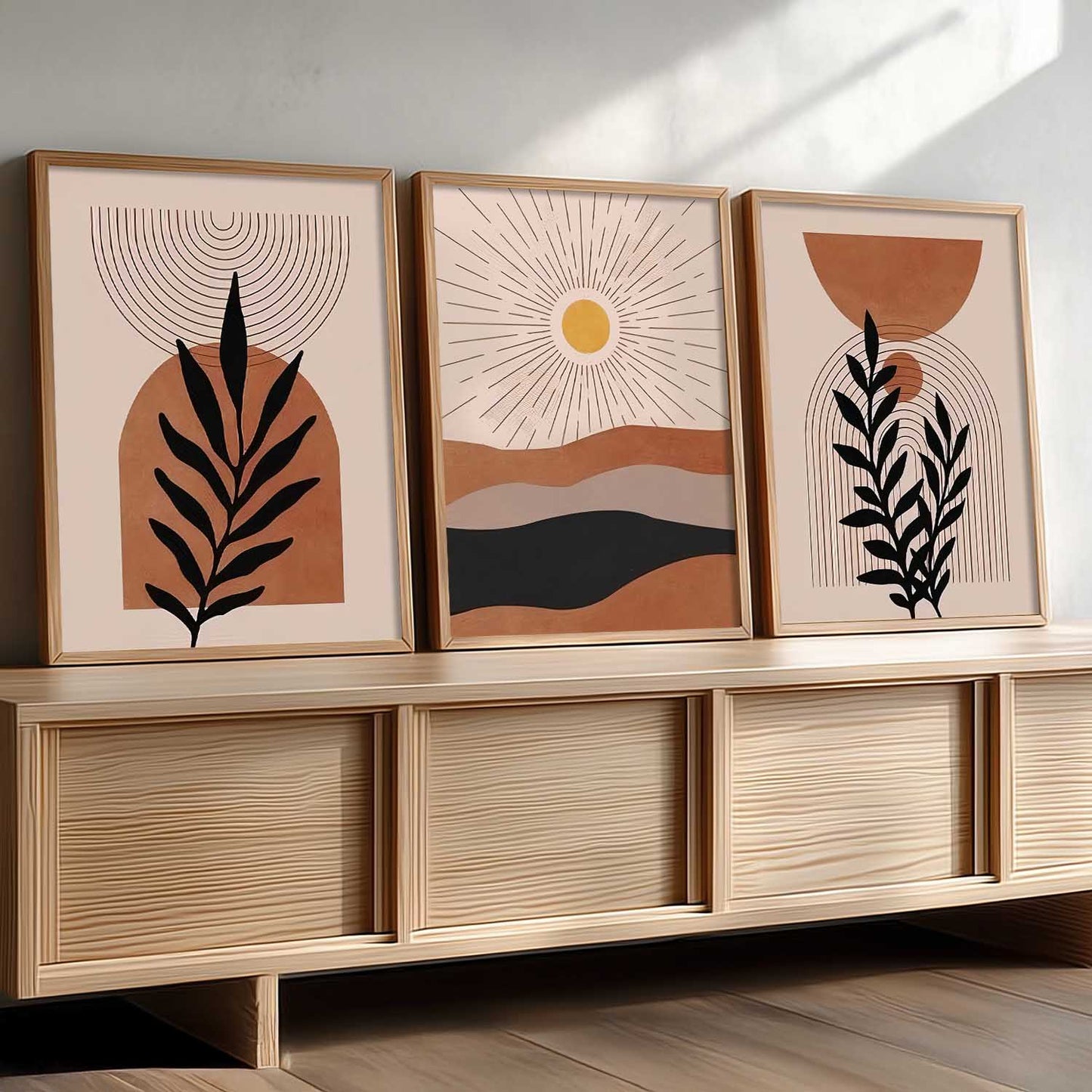 Boho Wall Art Paintings for Living Room Bedroom