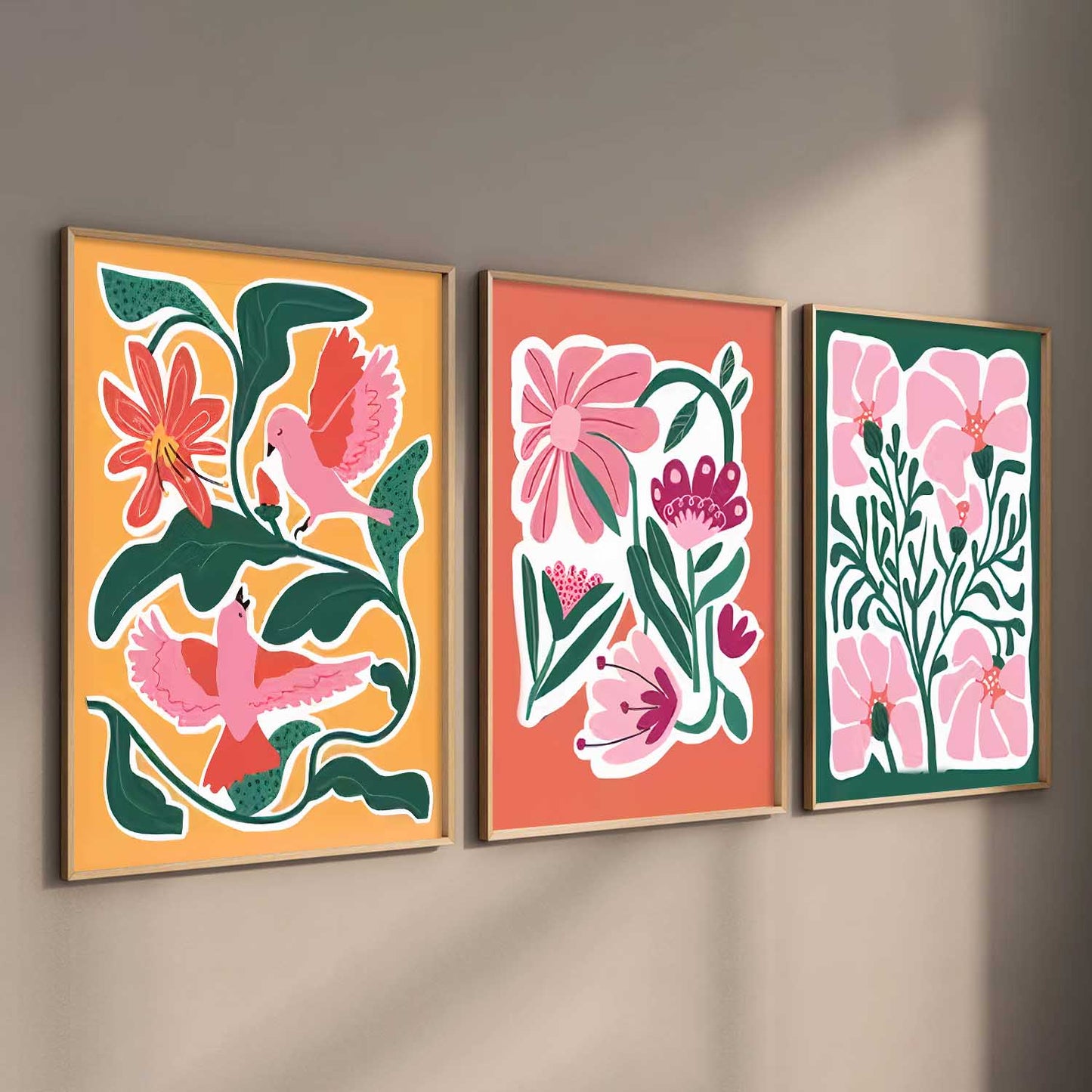 Boho Wall Art Paintings for Living Room Bedroom