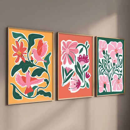 Boho Wall Art Paintings for Living Room Bedroom