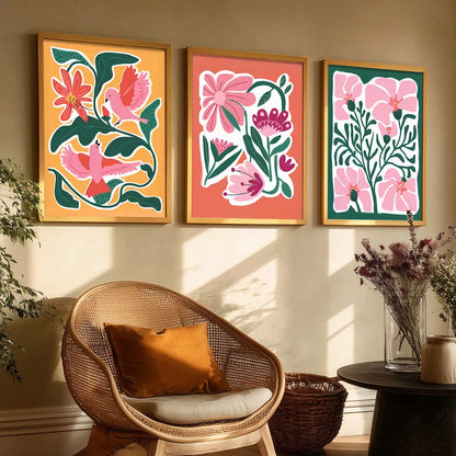 Boho Wall Art Paintings for Living Room Bedroom