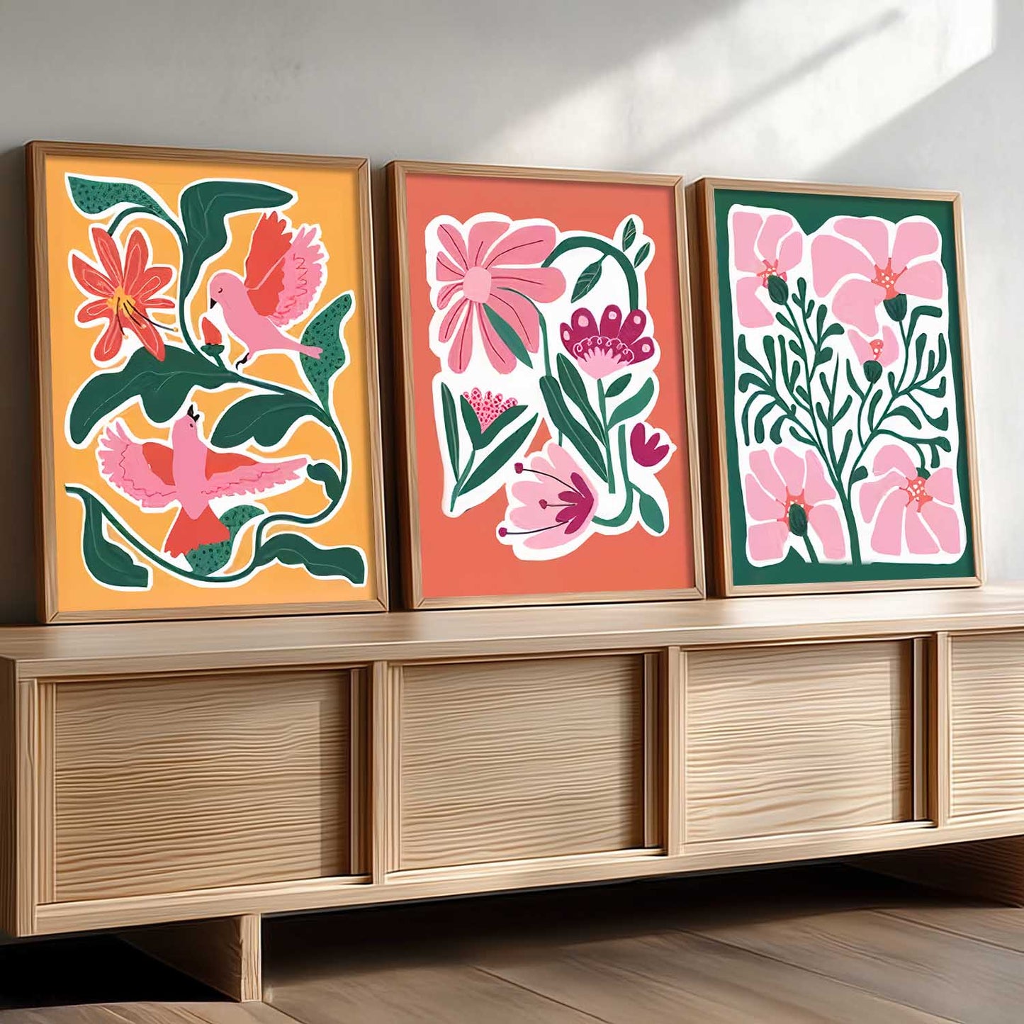 Boho Wall Art Paintings for Living Room Bedroom