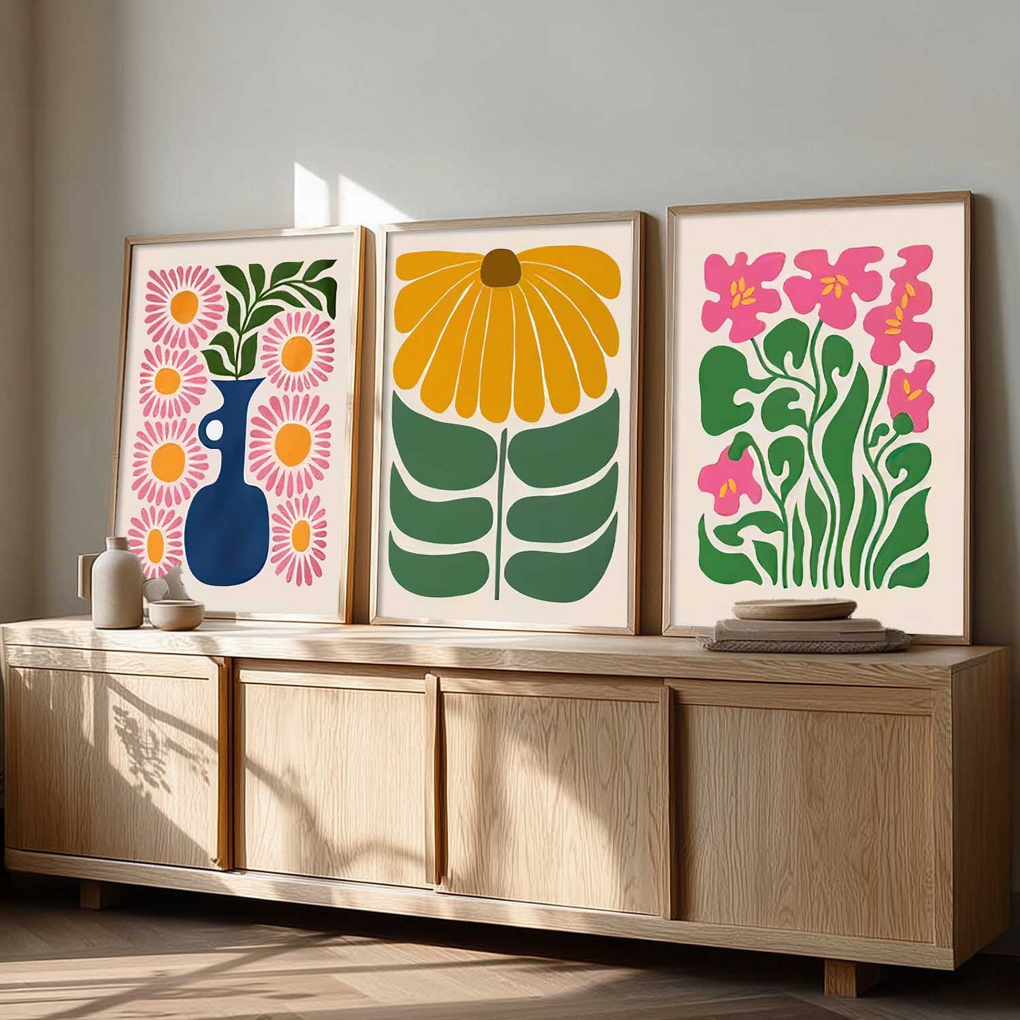 Boho Wall Art Paintings for Living Room Bedroom