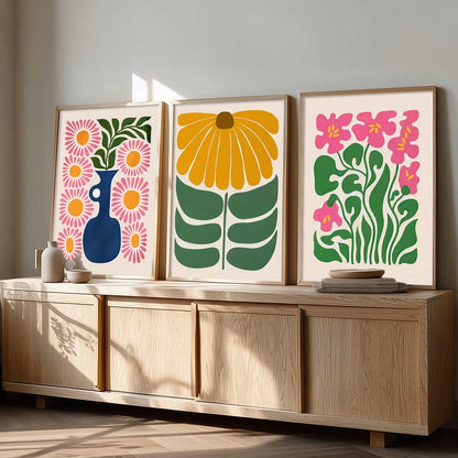 Boho Wall Art Paintings for Living Room Bedroom