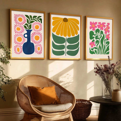 Boho Wall Art Paintings for Living Room Bedroom
