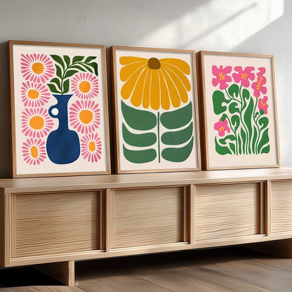 Boho Wall Art Paintings for Living Room Bedroom