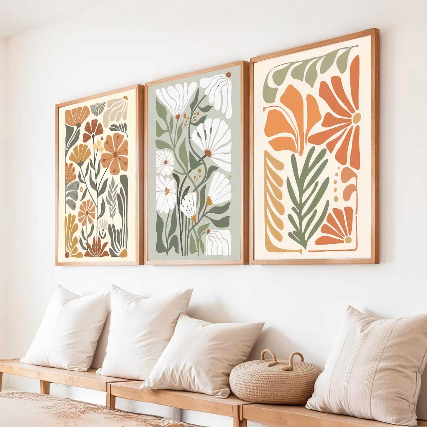 Boho Wall Art Paintings for Living Room Bedroom