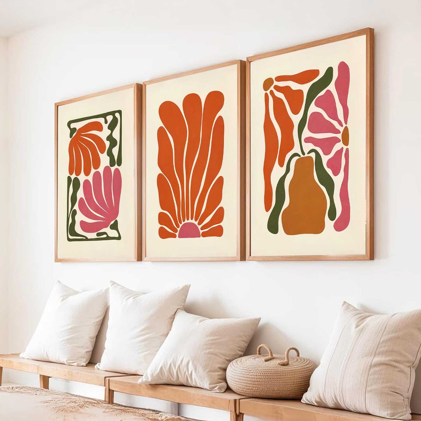 Boho Wall Art Paintings for Living Room Bedroom