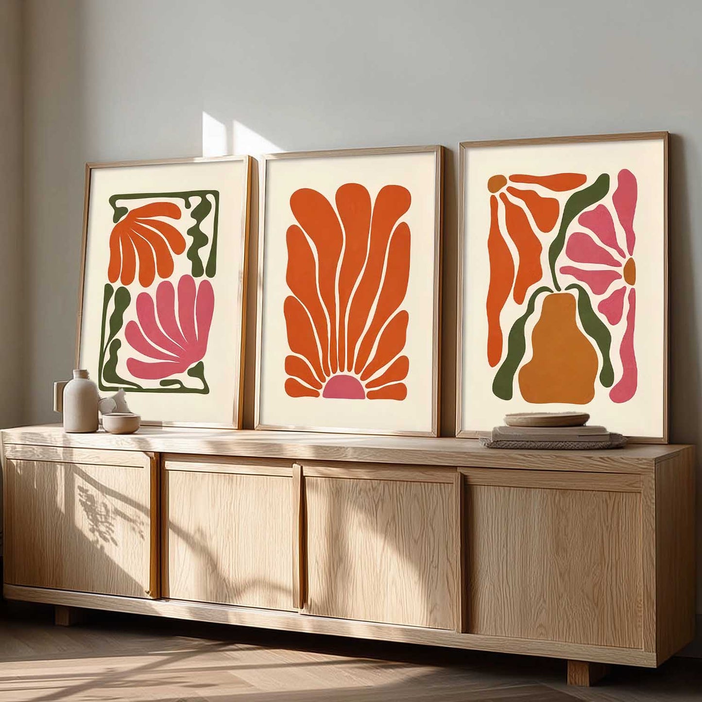 Boho Wall Art Paintings for Living Room Bedroom