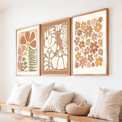 Boho Wall Art Paintings for Living Room Bedroom