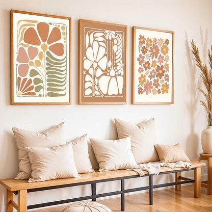 Boho Wall Art Paintings for Living Room Bedroom