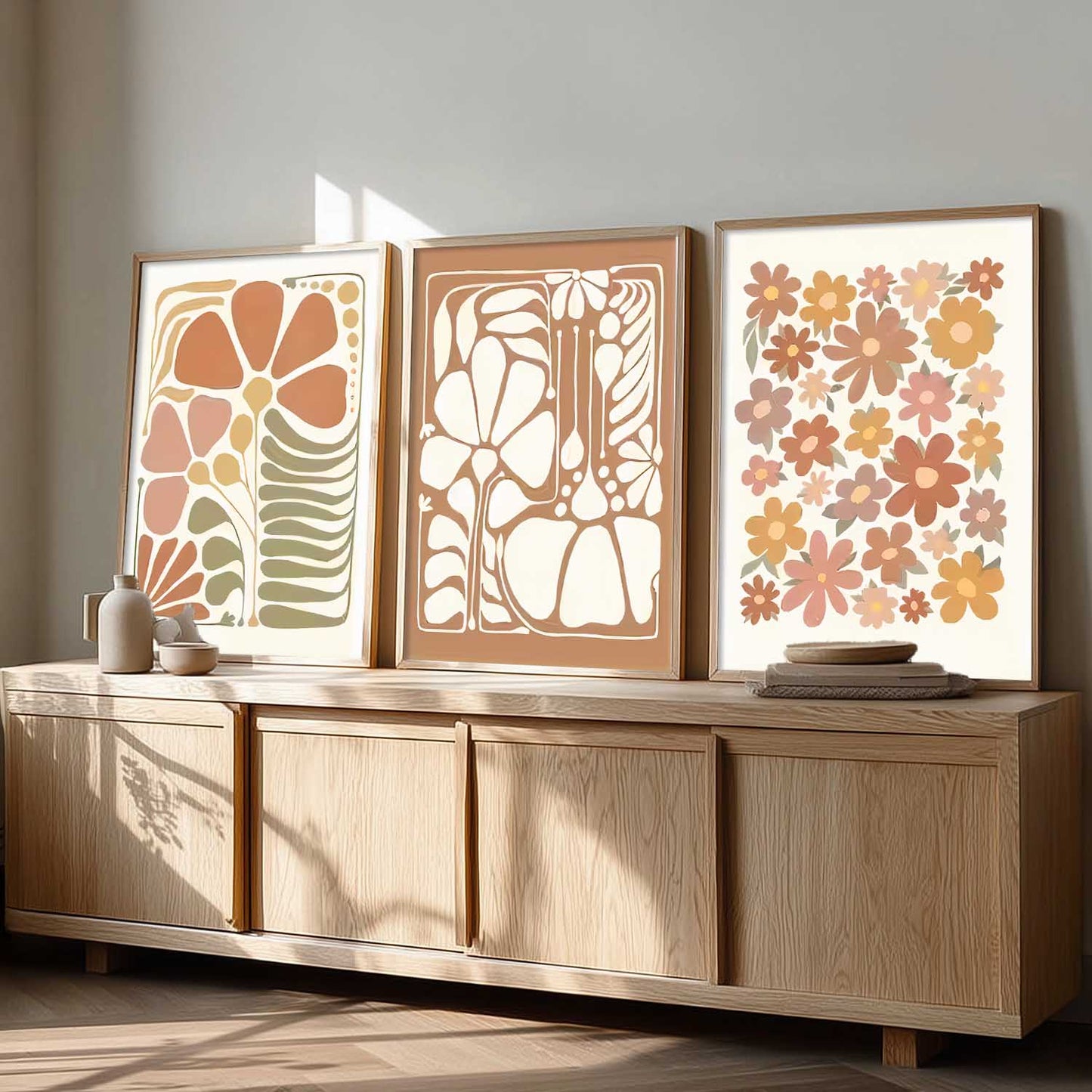 Boho Wall Art Paintings for Living Room Bedroom