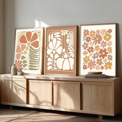 Boho Wall Art Paintings for Living Room Bedroom