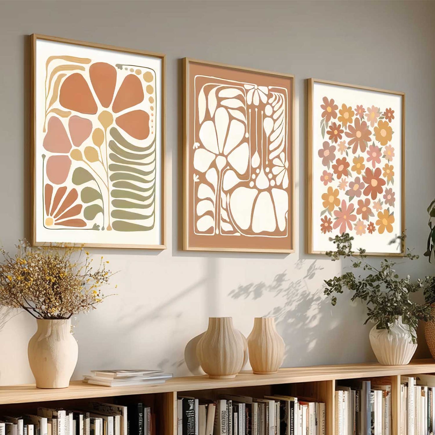 Boho Wall Art Paintings for Living Room Bedroom